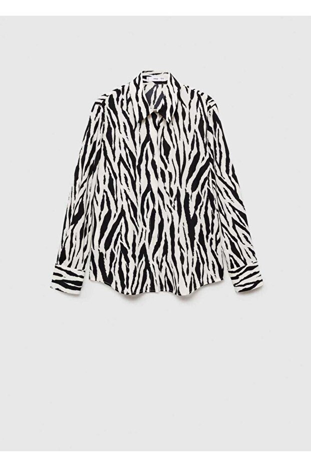 Desenli Dökümlü Gömlek - 3