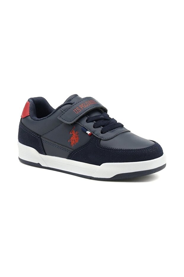 Us Polo Assn. Cline Hi 3Pr - White Boy's High Sneaker Laci̇