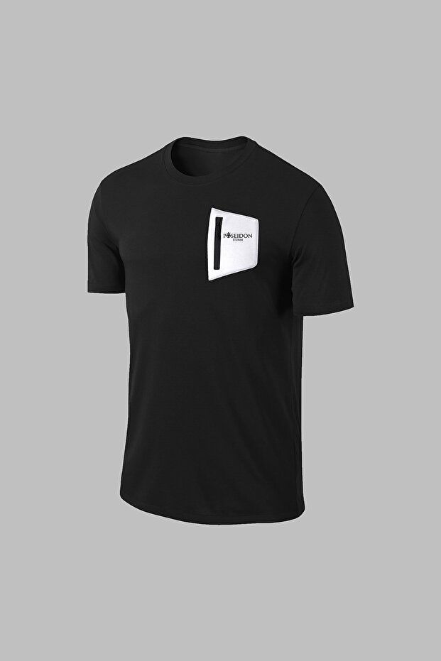 تي شيرت رجالي أسود كبير الحجم بأكمام قصيرة من Dri-Fit (4XL- 10XL)