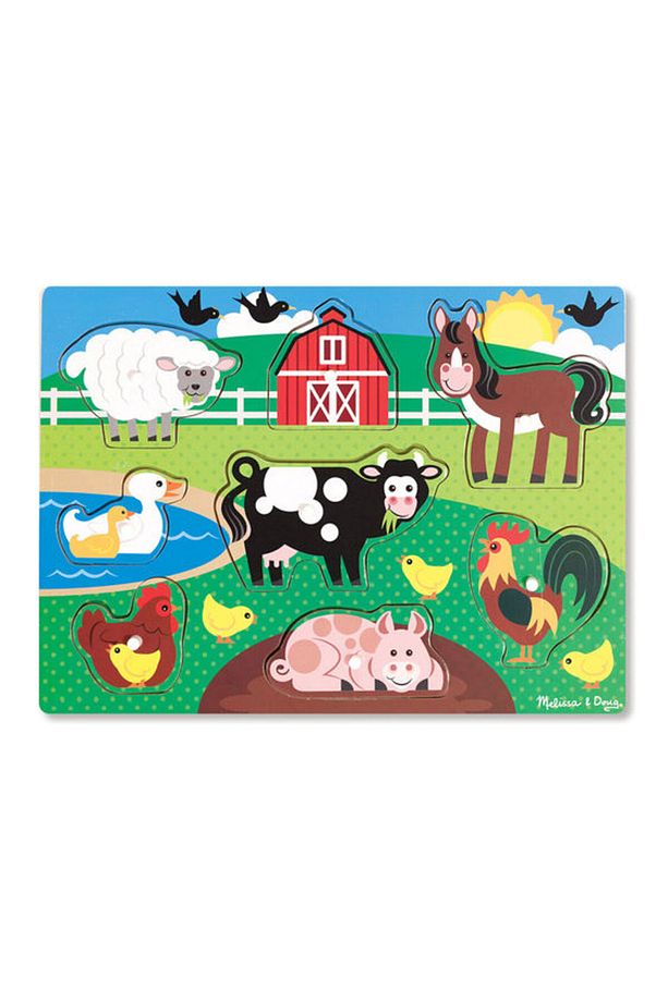 Melissa And Doug Ahşap Tutmalı Yapboz-çiftlik - 3