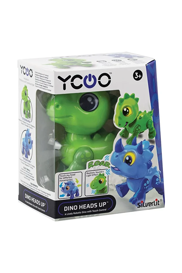 CEYLAN ADAM Sesli ve Işıklı Elektronik Robot Dino Heads Up - 4