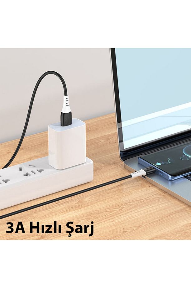 X82 Type-c To Usb 3a Hızlı Silikon Data Ve Şarj Kablosu - 2