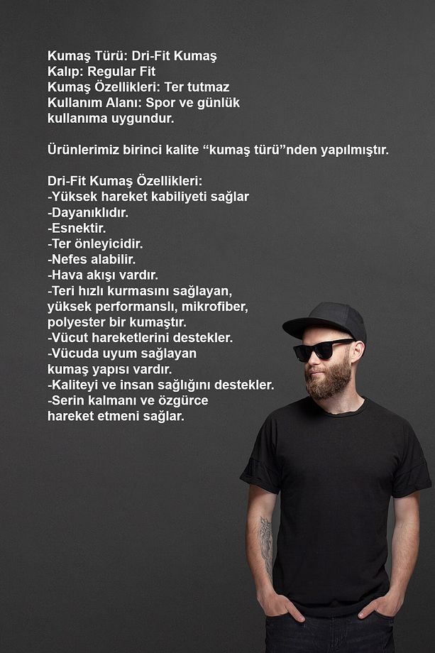 Over Size Erkek Kırmızı Dri-fit Kumaş Baskısız Bisiklet Yaka Kısa Kol Konforlu Alt Üst Takım Şort Ti - 5