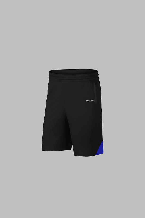 Over Size Erkek Siyah Dri-Fit Kumaş Baskısız Yuvarlak Yaka Kısa Kol Tişört Şort Alt Üst Takım (4XL-1 - 3