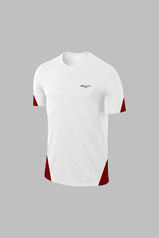 Over Size Erkek Beyaz Dri-Fit Baskısız Bisiklet Yaka Kısa Kol Konforlu Alt Üst Takım Şort Tişört Set - 2
