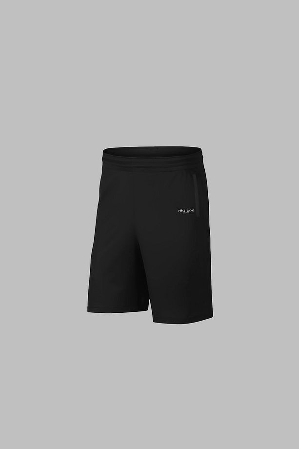 Over Size Erkek Siyah Dri-Fit Kumaş Cepli Baskısız Yürüyüş ve Koşu için Sporcu Tişört Şort Alt Üst İ - 3