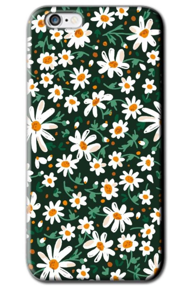 حافظة سيليكون متوافقة مع هاتف Apple iPhone 6S Plus Spring Flowers 4 (مطبوعة)