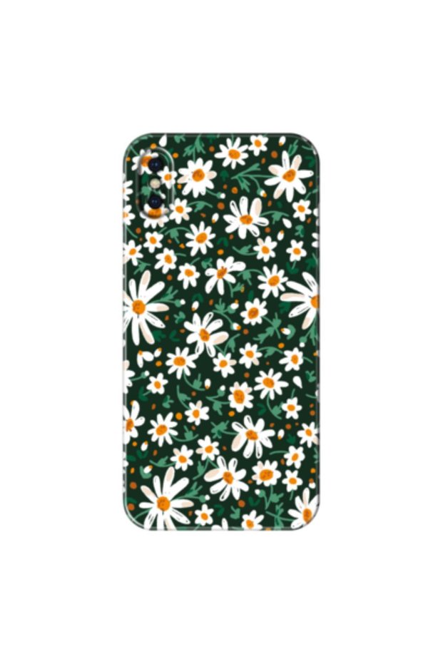 حافظة سيليكون متوافقة مع هاتف Apple iPhone XS Max Spring Flowers 4 (مطبوعة)