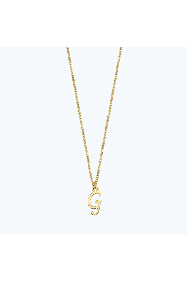 Altın G Harfi Kolye - 1
