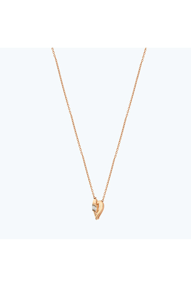 Pırlanta Kalp Kolye - 2