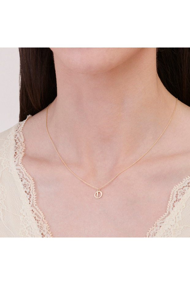 Altın D Harfi Kolye - 4