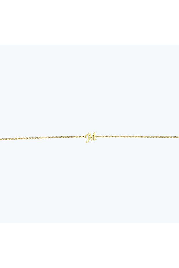 Altın M Harfi Bileklik - 3