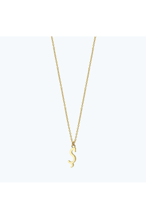 Altın Ş Harfi Kolye - 1