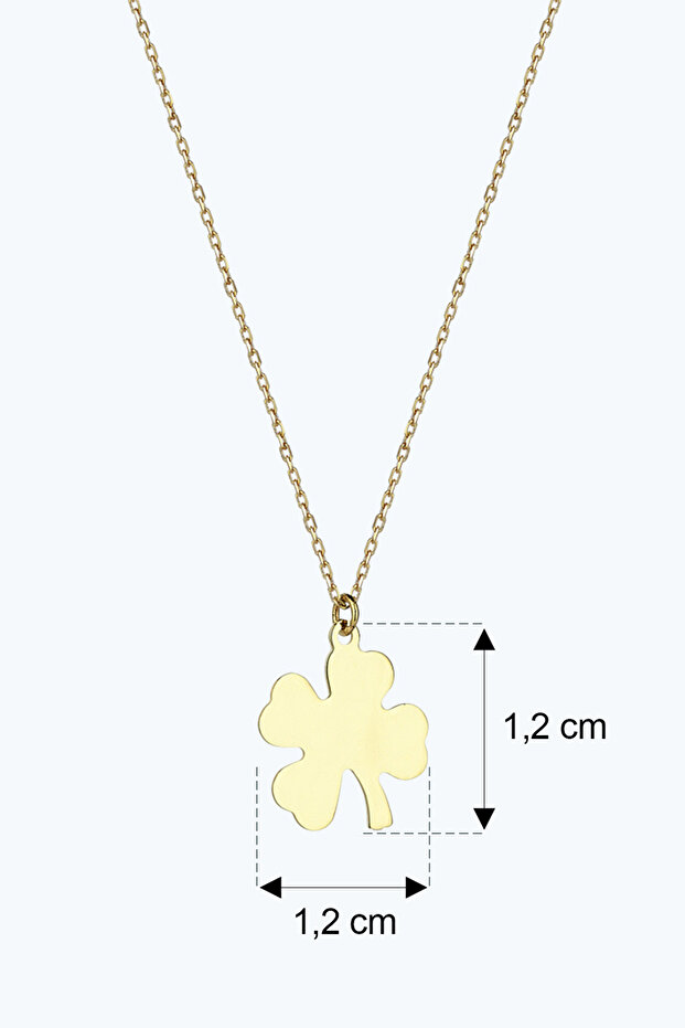 Altın Yonca Kolye - 3
