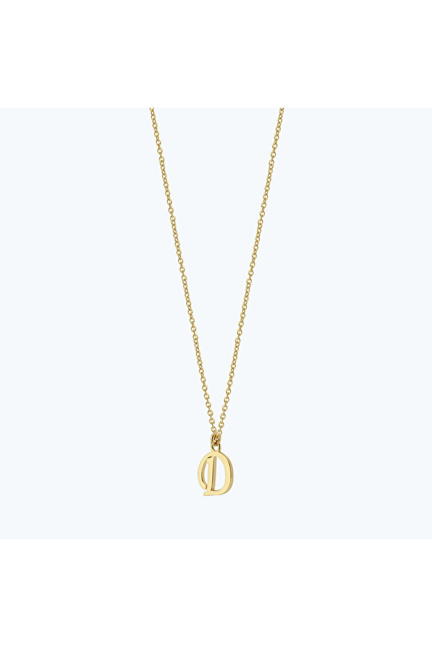 Altın D Harfi Kolye - 3
