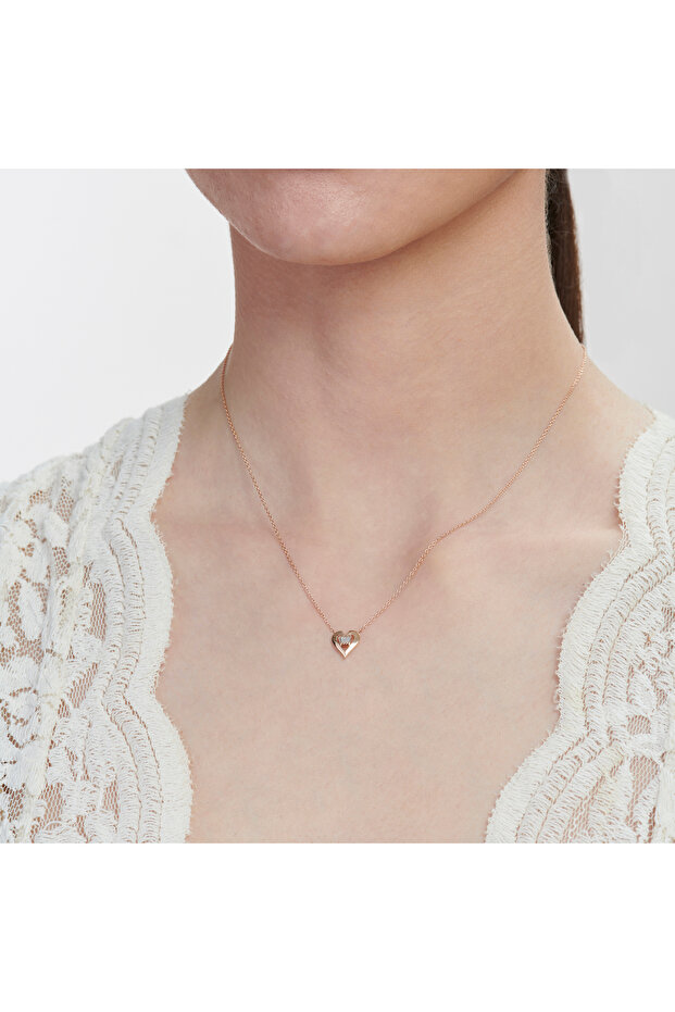 Pırlanta Kalp Kolye - 3
