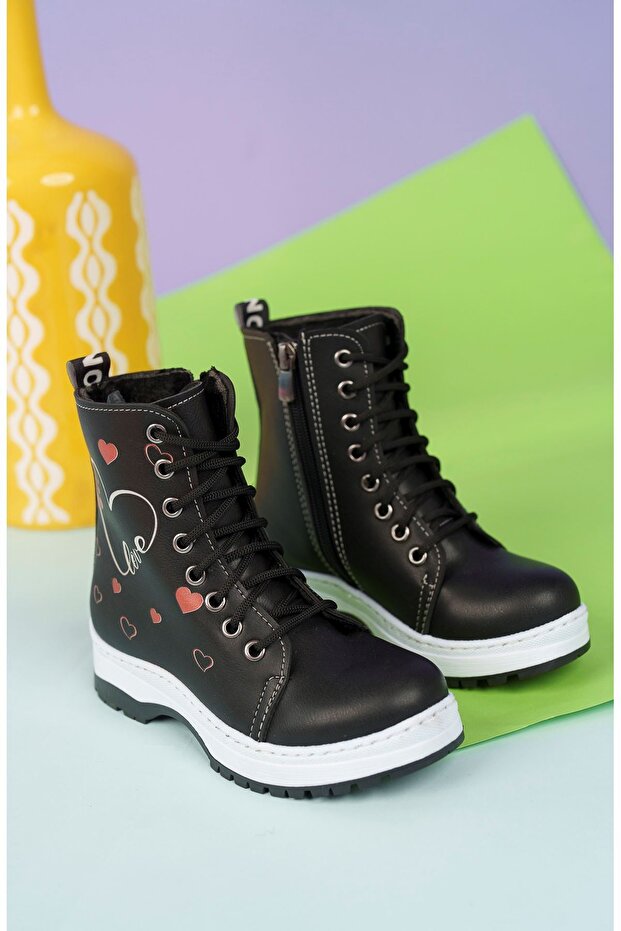 Termo Taban Kalpli Model Siyah Çocuk Bot - 2