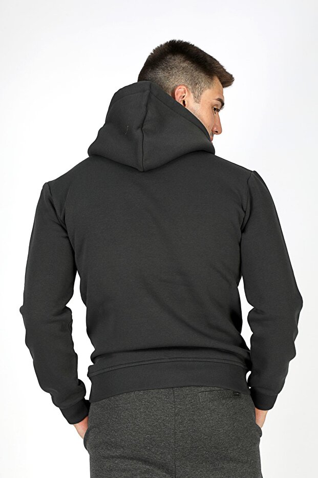 Gregory Erkek Kapüşonlu Sweatshirt Antrasit - 4