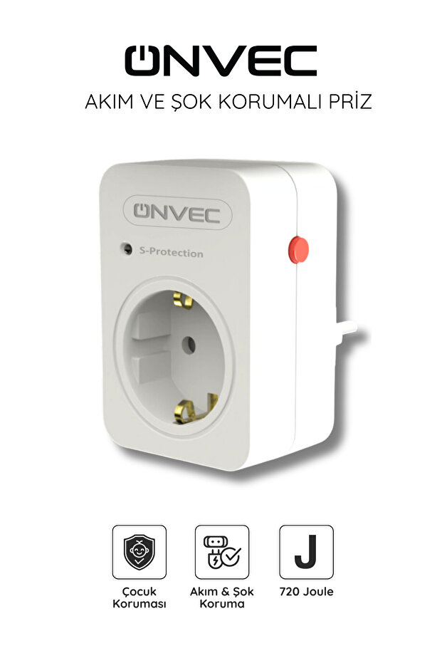 Basic Akım Ve Şok Korumalı Priz 720 Joule - 1
