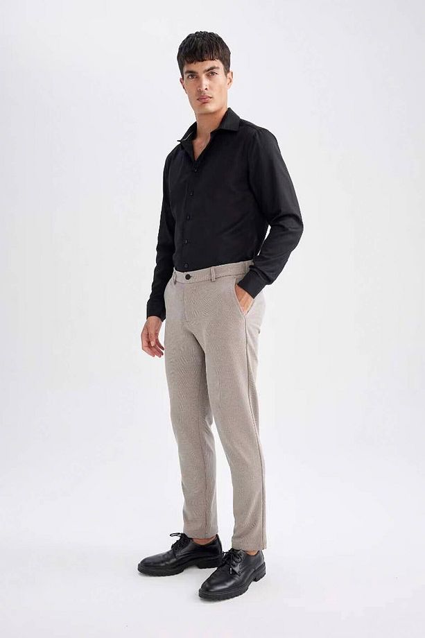 Jogger Pantolon Düğmeli Basic Düz Cepli Düz Paça T6317az24au - 3