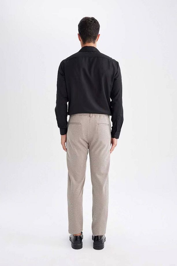 Jogger Pantolon Düğmeli Basic Düz Cepli Düz Paça T6317az24au - 5