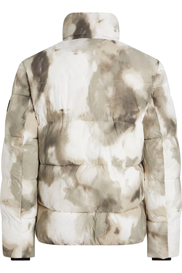 Erkek Crinkle Nylon Quilt Puffer Ceket - 2