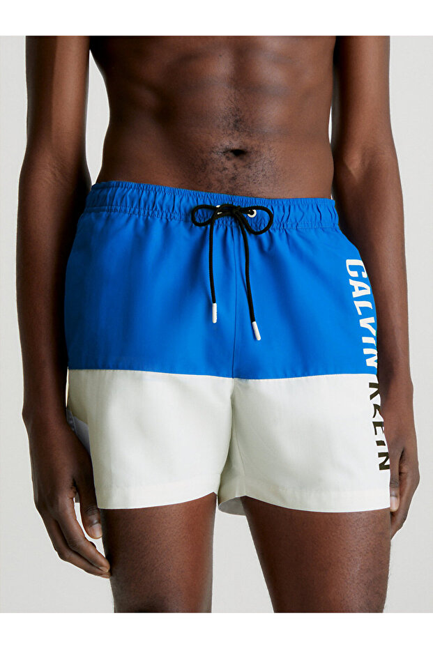 Erkek Medium Drawstring Deniz Şortu - 4