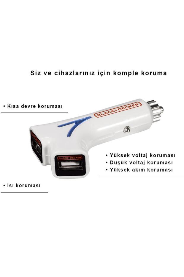 Pıusb2be 3.1 Amper Çift Çıkışlı Usb Araç Şarj Cihazı - 5