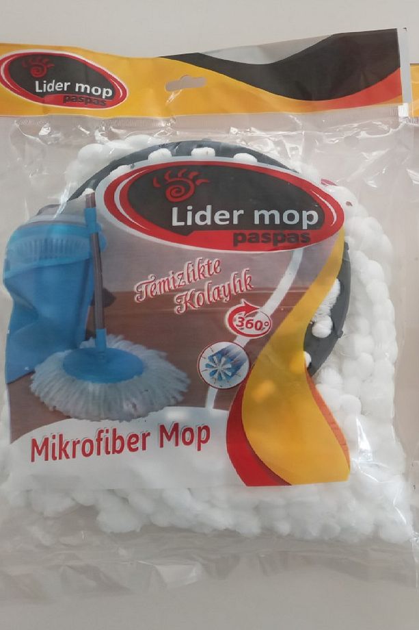Mikrofiber Yuvarlak Mop Paspas Vileda Ucu 3 Adet - 4