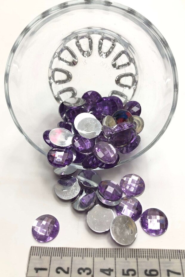 Round Lilac Color Plastic Planting Stone 20 gr