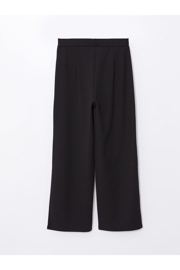 LCW Beli Lastikli Düz Geniş Paça Kadın Pantolon - 6