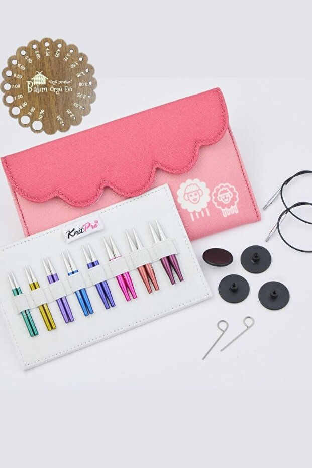 Knitpro Zing Mini 5cm Interchangeable Needle Set 47432 Balım Knitting House Needle Gauge Gift