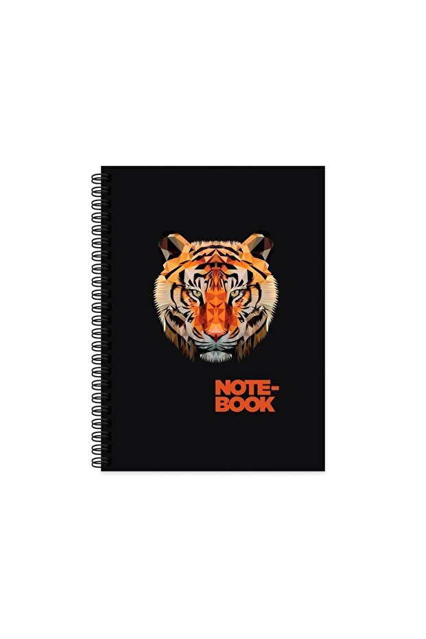 غطاء صلب حلزوني متقلب من Jungle Notebook Tiger