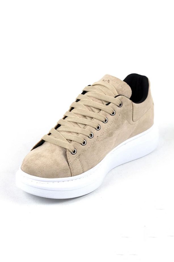 Yüksek Taban Bağcıklı Erkek Sneaker - 5