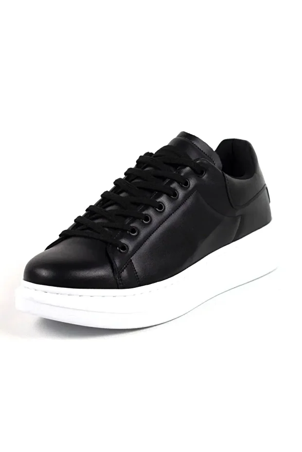 Yüksek Taban Bağcıklı Erkek Sneaker - 4