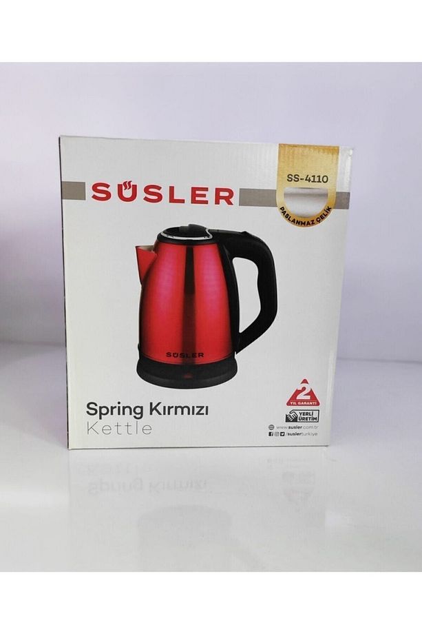 Ss-4110 Red Spring Paslanmaz Su Isıtıcı Kettle 1,8 Lt 2000w - 4