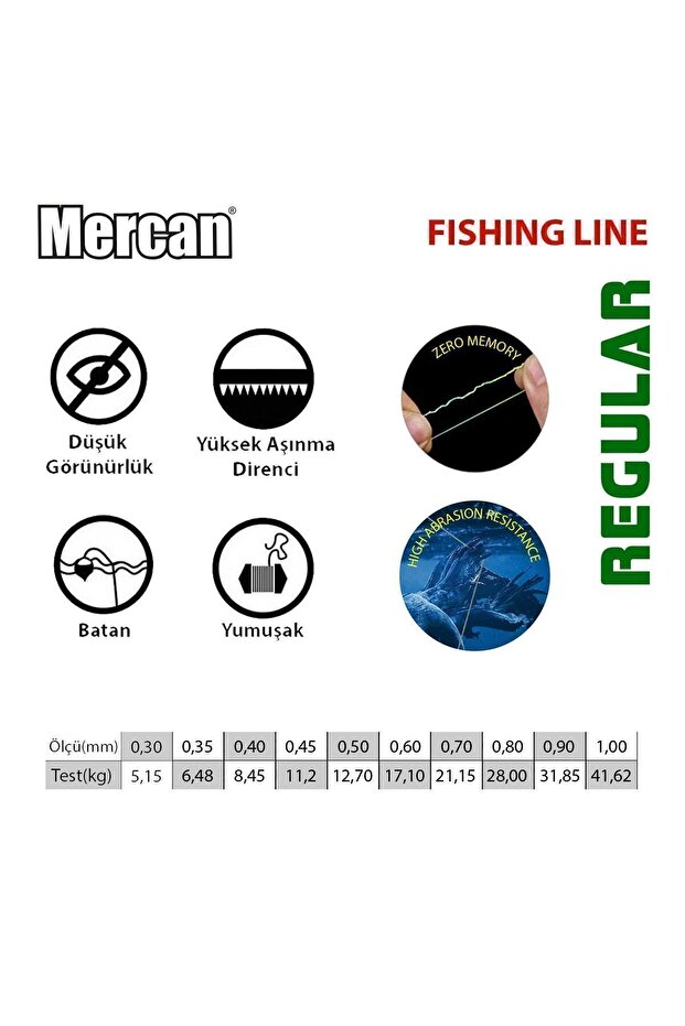 Regular Yeşil (metre) Bobin Misina - 2