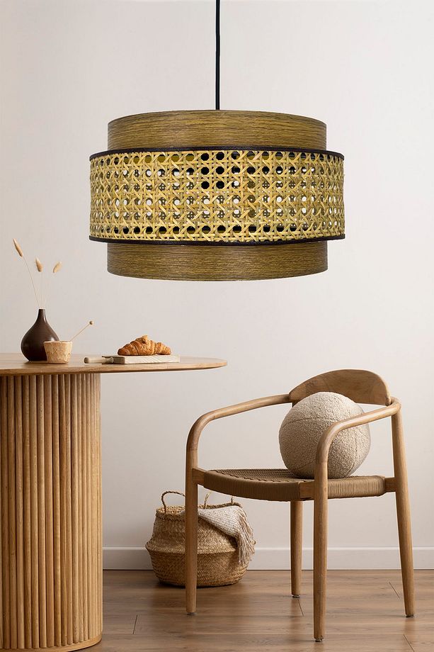 Rattan Hasır Dopia Avize - 1