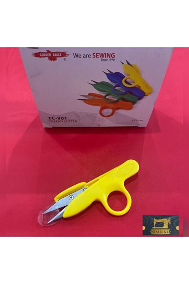 Yarn Cleaning Scissors Yellow Golden Eagle - 1
