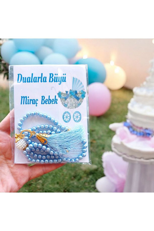 BEBEK MEVLÜT HEDİYESİ 10 ADET İNCİ TESBİH - 1