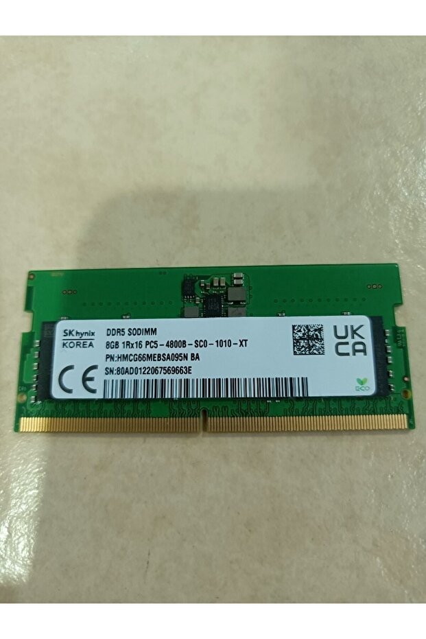 Hmcg66mebsa095n 8gb 1rx16 Pc5-4800b 4800mhz Ddr5 So-dımm Ram - 1