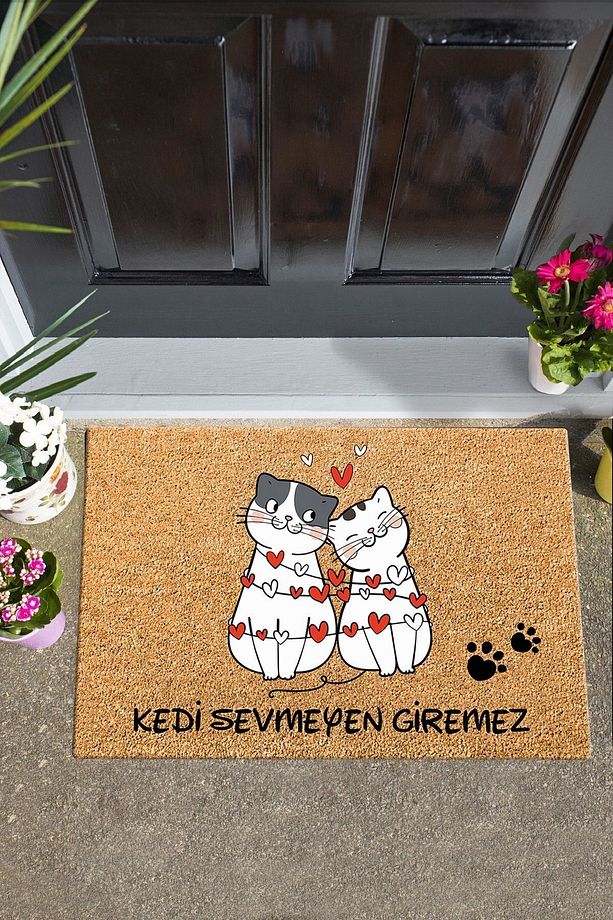 Pvc Kitten Dekoratif Iç Ve Dış Kapıönü Paspasları Pvc Taban - 2