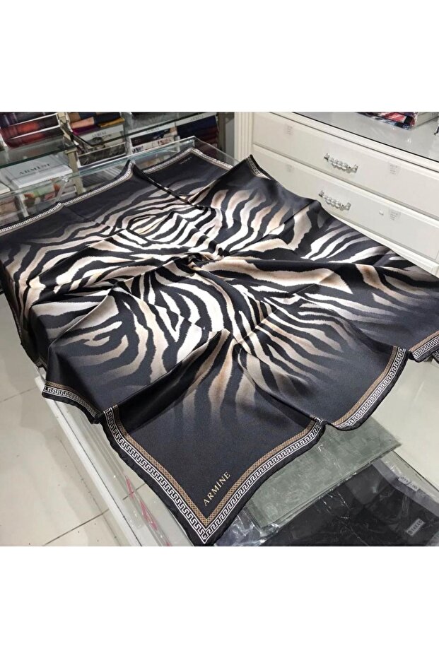 ARMİNE twill ipek eşarp - 1