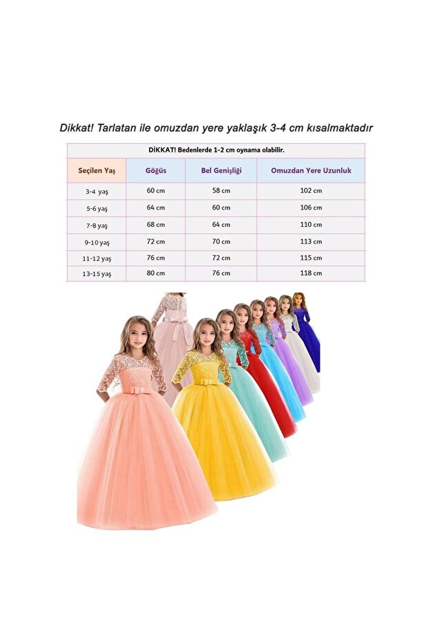 Mor Dantelli Çocuk Abiyesi - 5