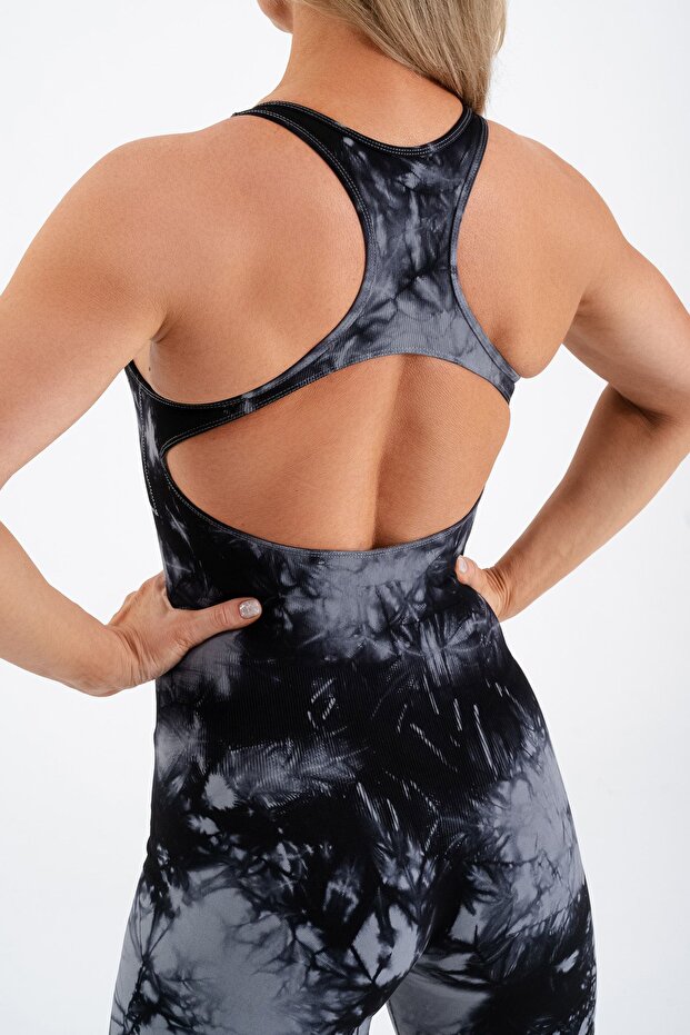 Dikişsiz Seamless Batik Tulum Şort - 8