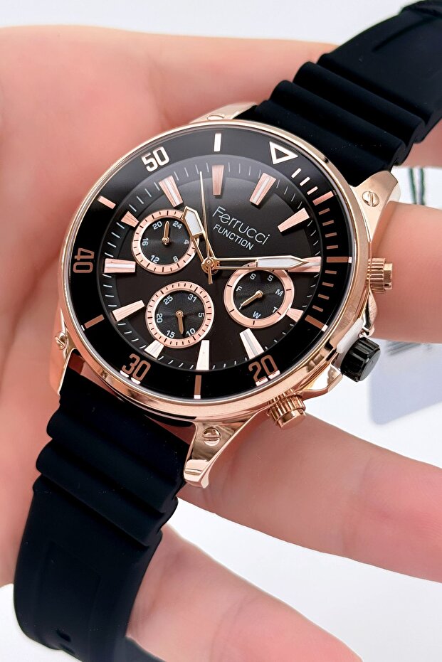 Function Silikon Kordon Erkek Kol Saati - 1