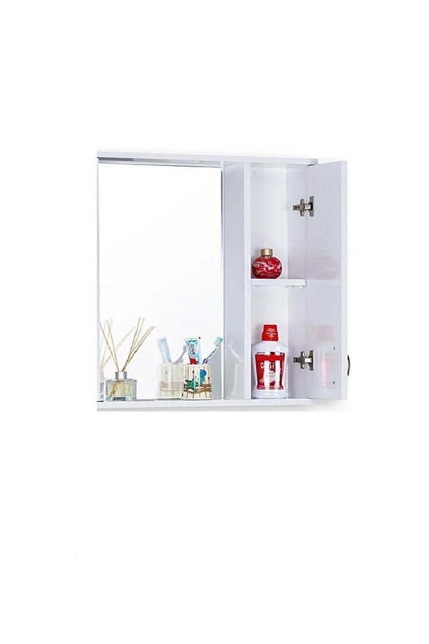 Avşa 55 Cm Banyo Dolabı 2 Raflı Tek Kapaklı Üst Modül - 3