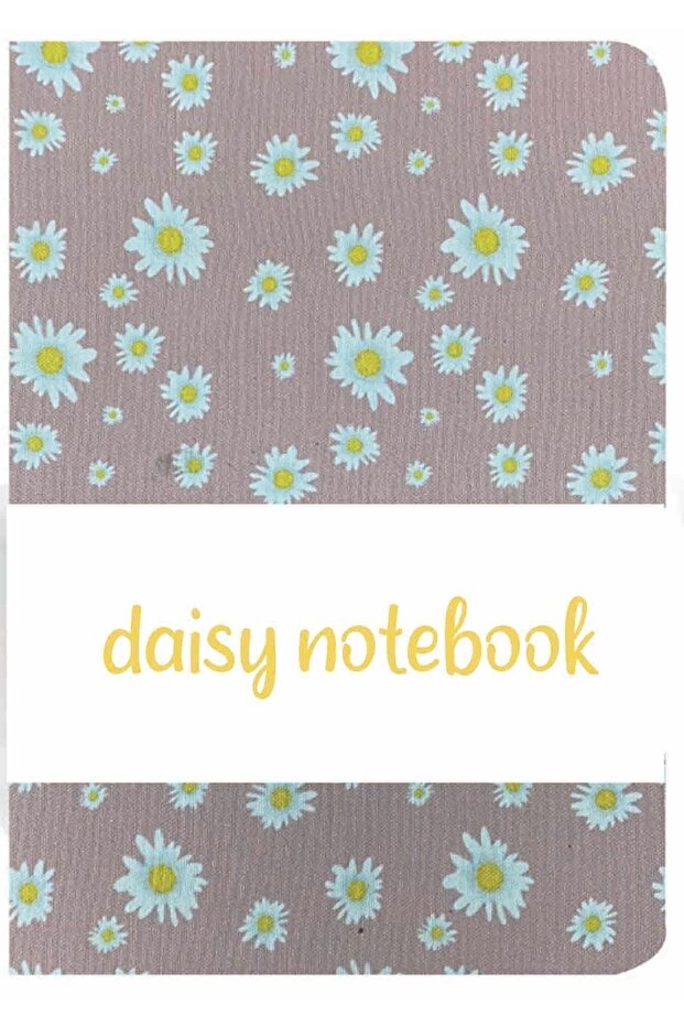 Daisy Patterned Notebook School Notebook A5 120 Sheets Lined - 1