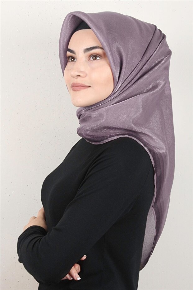 Fig Purple Amber Glitter Scarf - 3009-28