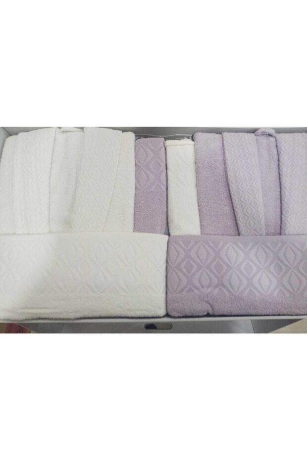 Bulteks Mulıa Aile Bornoz Seti 6 Parça - 2